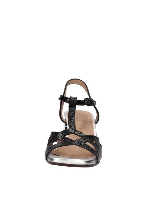 Sandali in pelle CHIE MIHARA | PLAU FERRARINERO-ARGENTO